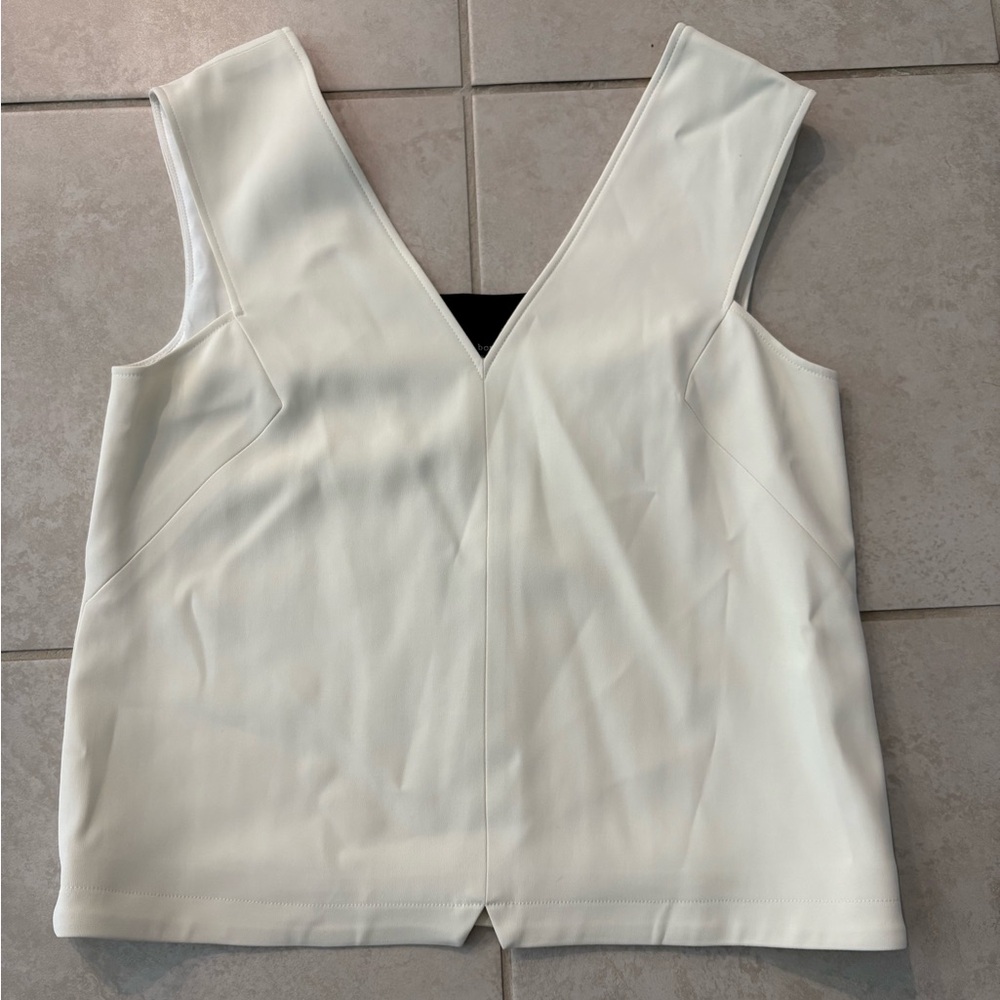 Rag & Bone White Sleeveless Top